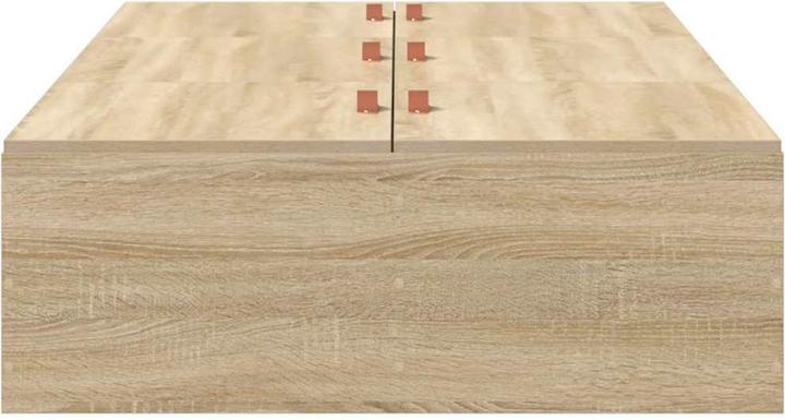 Produktbild vidaXL Bettgestell mit Stauraum Sonoma Eiche 120x200 cm (120 x 200 cm)