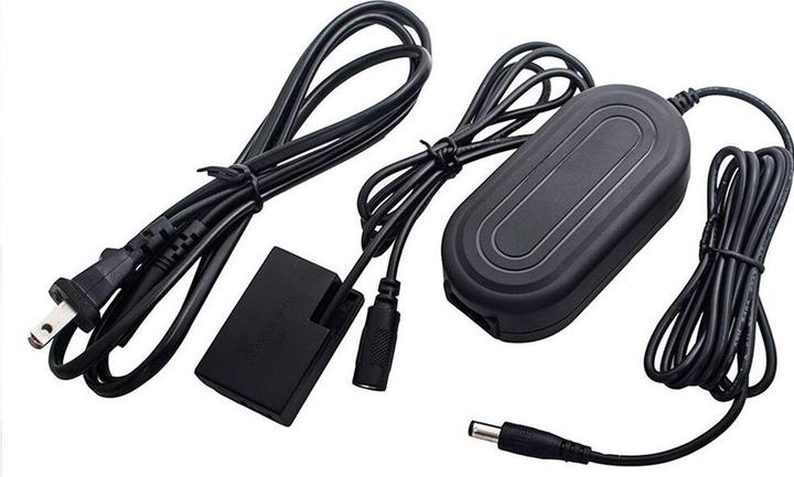 Actual product image Caruba Canon LP E17 (DR E18) Dummy Battery +AC E6 Power Adapter (US Standard) (Camera battery power adapter)