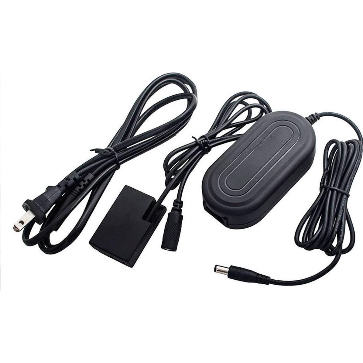 Caruba Batteria fittizia Canon LP E6 a decodifica completa + adattatore di alimentazione AC E6 (standard (Batteria della fotocamera), Alimentatore fot