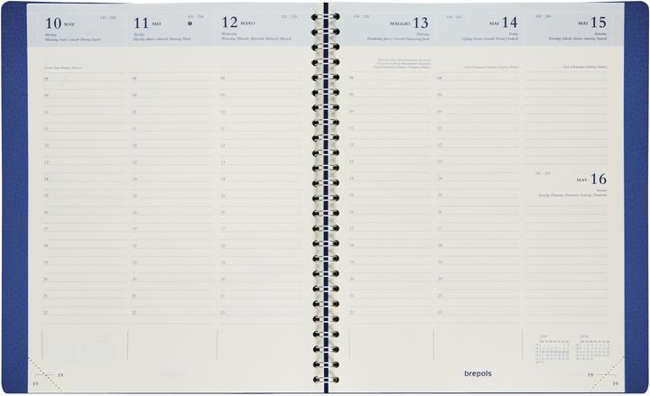Produktbild Brepols Agenda Timing Calvi 2023 668700640 blau, 1W/2S, 17.1x22cm (A5)