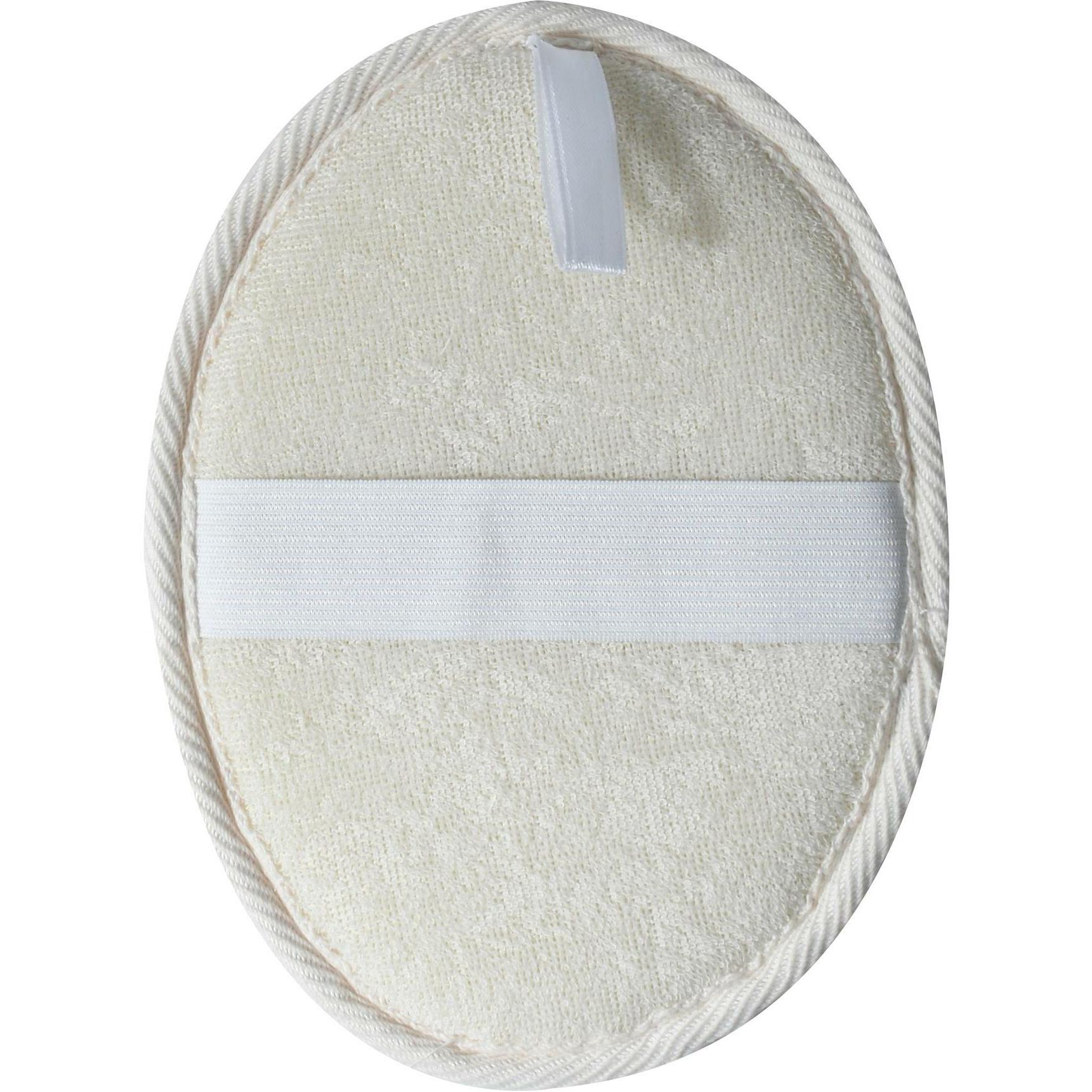 MSV, Badezubehör, Peelingschwamm aus Sisal 20 x 13.5 cm, Weiss