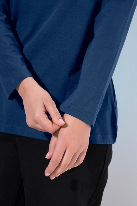Produktbild Ulla Popken Shirt, Slim, Rundhalsausschnitt, Langarm (58)