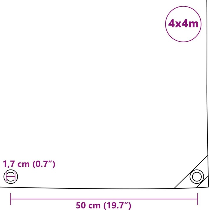 Nährwerte und Zutaten VidaXL Adan (4 x 4 m)