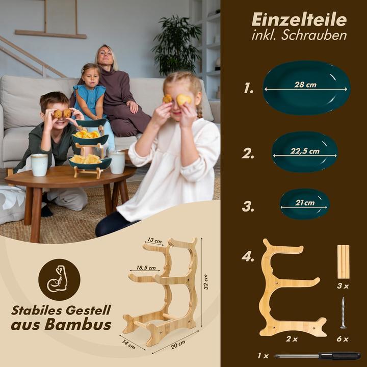 Produktbild Vaneja 3-stöckige Obst-Etagere
