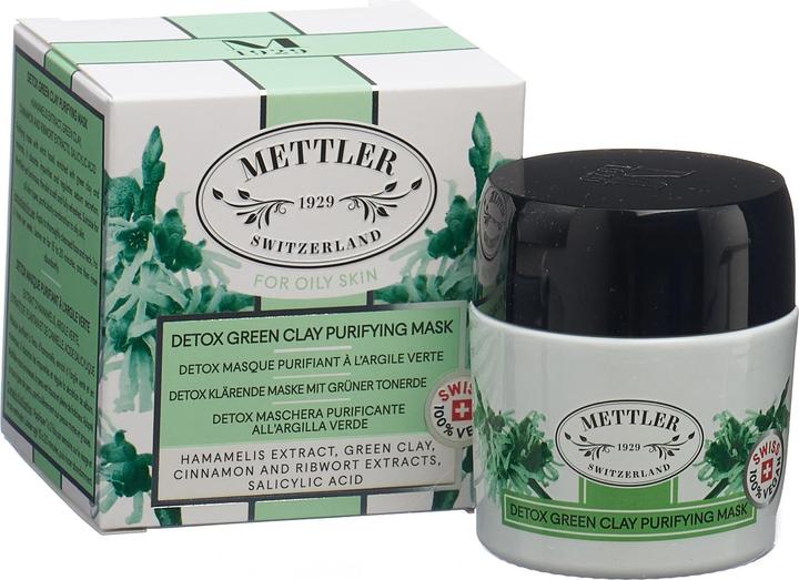 Immagine prodotto Mettler1929 Maschera chiarificatrice detox con argilla verde (50 ml)