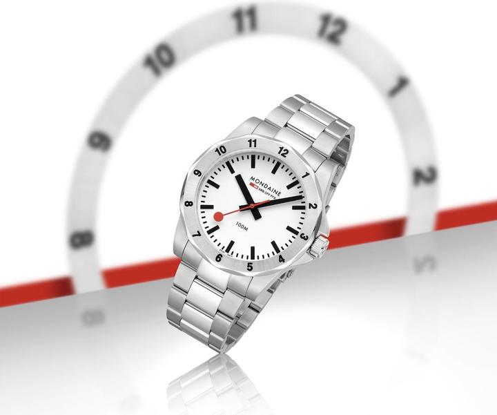 Immagine prodotto Mondaine MSN.4211B.SK Numeri (Fatto in Svizzera, Orologio da polso analogico, 42 mm)