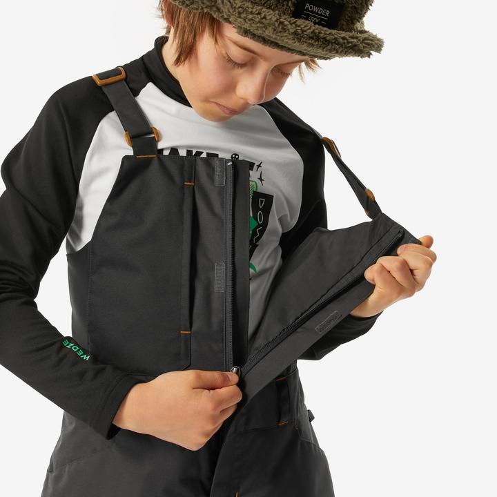 Produktbild Wedze Snowboardhose Latzhose Kinder Piste - 500 grau (164)