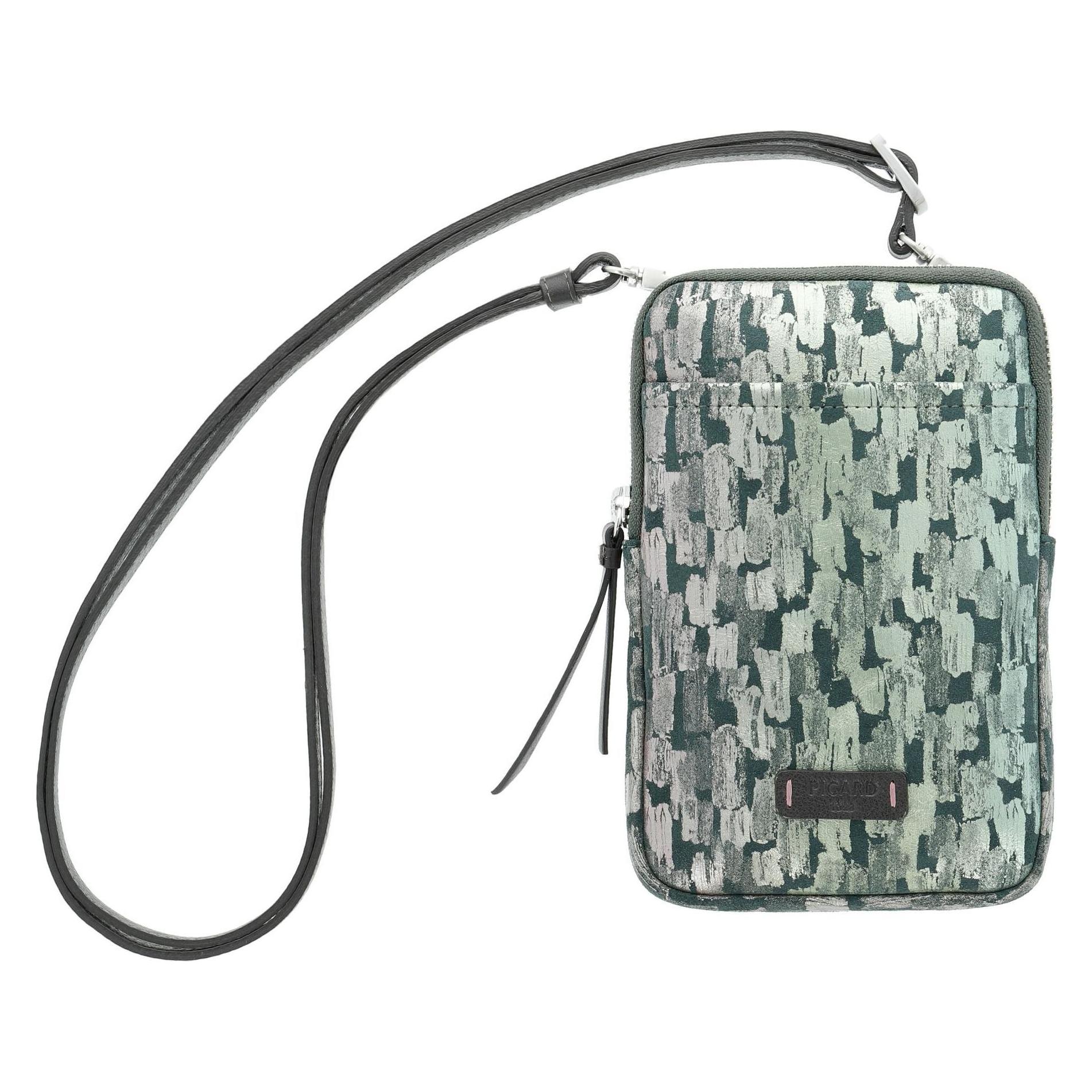 Picard, Unisex, Handtasche, Louvre 1 Handytasche Leder 11.5 Cm, Grün