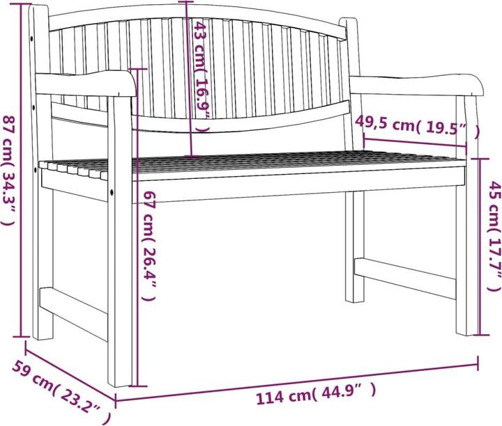 Produktbild vidaXL Garten Essgruppe (150 x 90 x 77 cm)