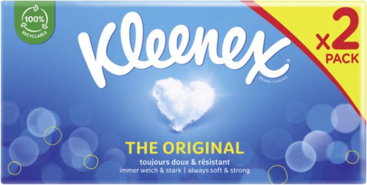 Produktbild Kleenex ORIGINAL Kosmetiktücher Box Duo 24 x 72 Stk