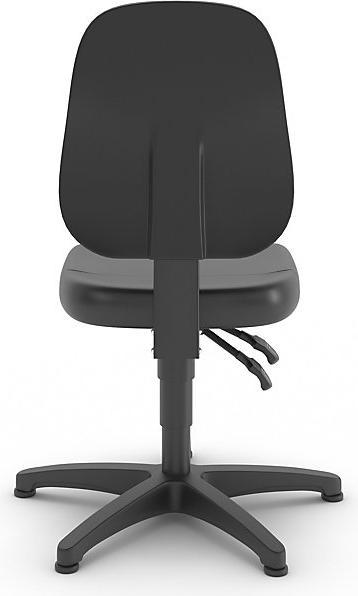 Image du produit eurokraft basic Siège d'atelier, similicuir, avec patins, 440 - 620 mm.