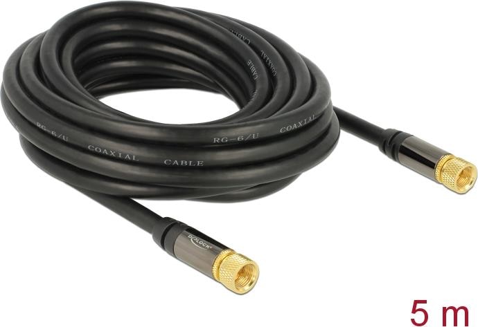 Produktbild Delock HF-Kabel F-Stecker (M) (85 dB, Antennenkabel)