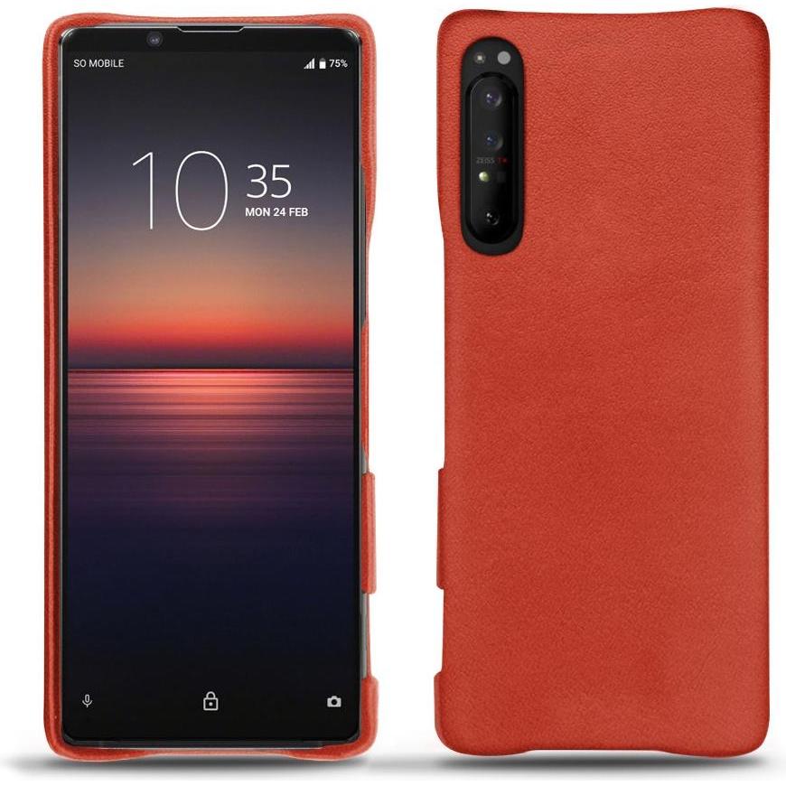 Thumbnail - Noreve Lederschutzhülle (Sony Xperia 1 II), Smartphone Hülle, Orange
