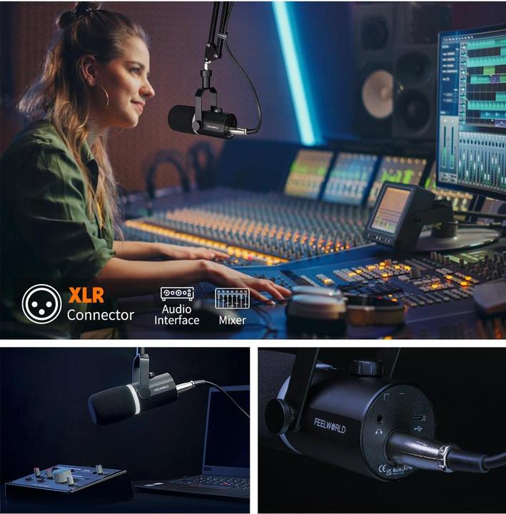 Actual product image Feelworld PM1 Microphone - black