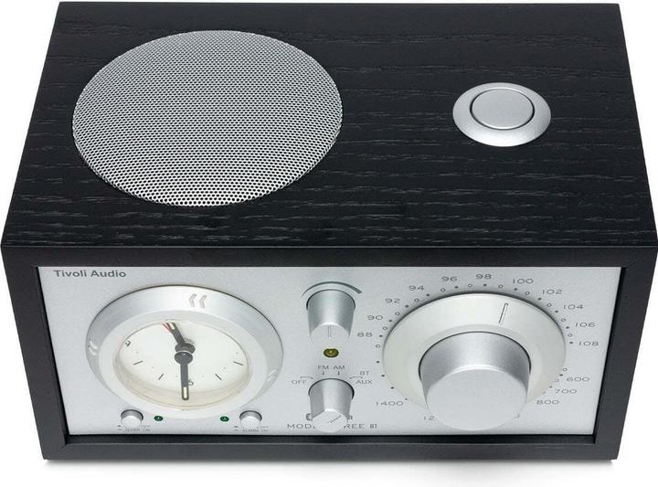Actual product image Tivoli Audio Audio - ModelThreeBluetoothw/USB - Wekkerradio - Zilver/Zwart (AM, FM, Bluetooth)