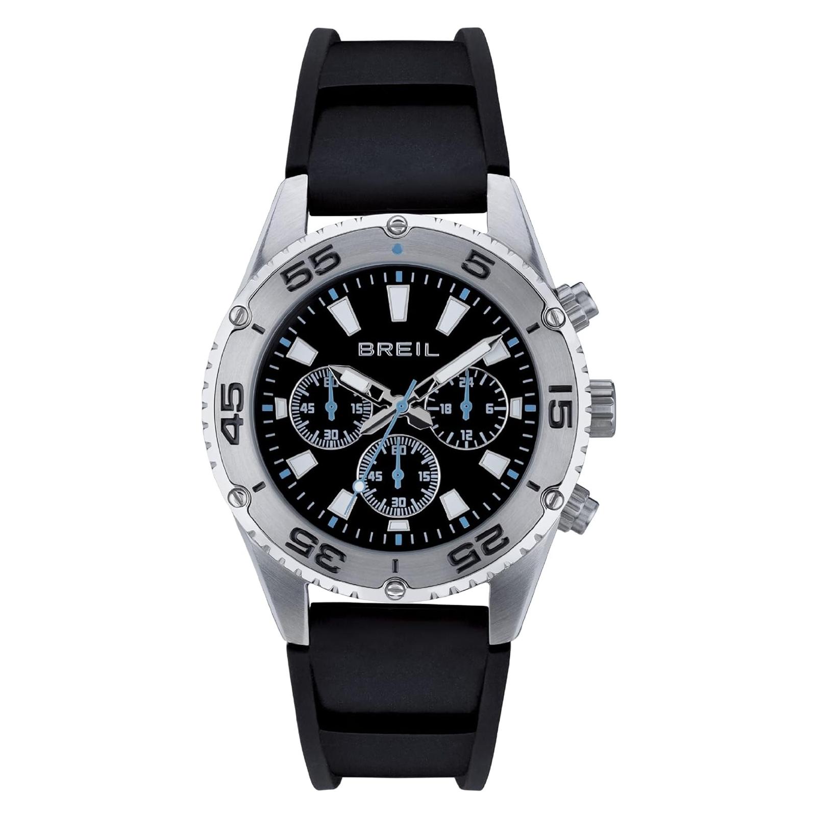 Breil, Armbanduhr, Sprintter Heren Chrono Quarz Mit Stahlgehäuse Und Mineralglas, (Chronograph, 43 mm)