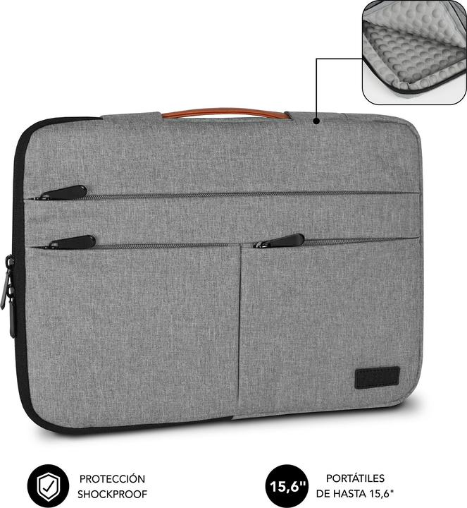 Produktbild Subblim FUNDA PORTATIL AIR PADDING 360 SLEEVE 15,6" LIGHT GREY (15.60", Universal)
