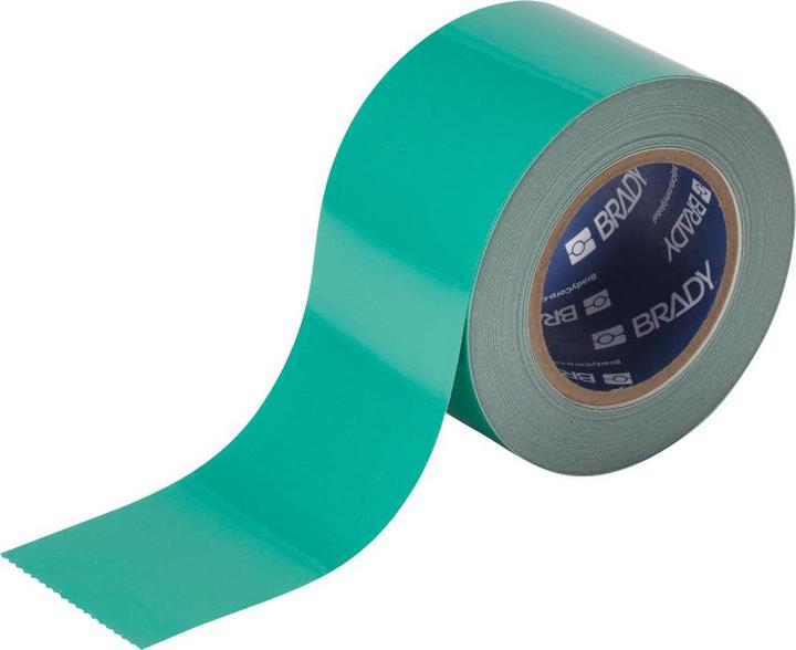 Brady B-514, ToughStripe, vloermarkeringstape, polyester, groen, 76,2 mm x 30 m (76.20 mm)