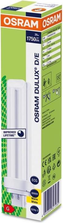 Actual product image Osram Energy saving lamp (G24q-3, 26 W, 1800 lm, 1 x, G)