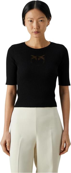 Image du produit Pinko Triton en maille soie coton logo transparent (XS)