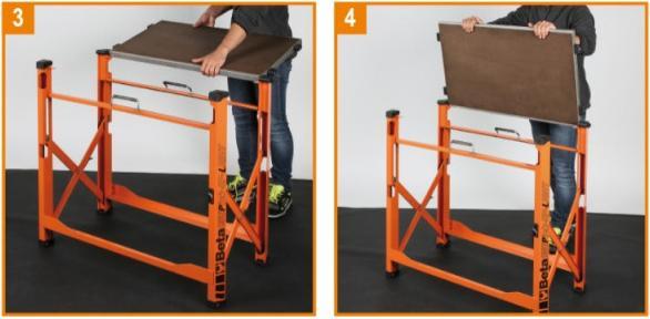 Produktbild BETA 056000021 C56Pl Klappbarer Arbeitstisch in leichter Ausführung (80 cm, 50 cm)
