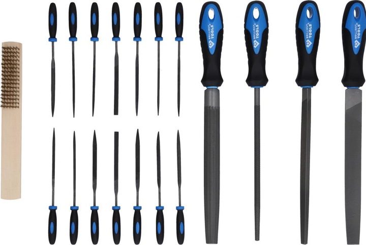 Produktbild Brilliant Tools Feilen-Satz mit Feilenbürste, 19-tlg (Hieb 0)