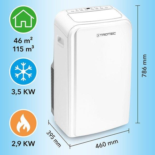 Actual product image Trotec PAC 3500 SH (46 m², 12000 BTU/h)