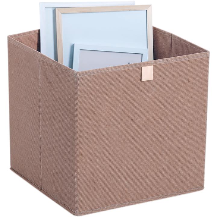 Image du produit Zeller Present Boîte de rangement non tissé mocca 32x32x32 cm (32 x 32 x 32 cm, 2.41 l)