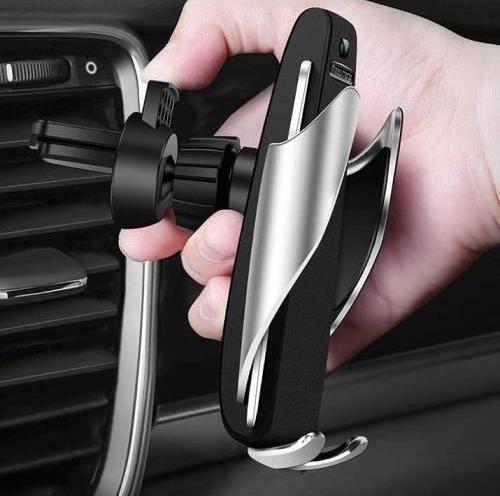 Image du produit Akashi Support Voiture Automatique Avec Charge Rapide Sans Fil 10w