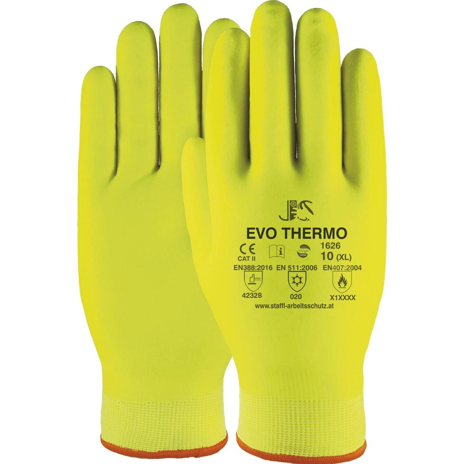 ATG, Schutzhandschuhe, Staffl Evo Thermo Arbeitshandschuhe Schutz vor Nässe und Kälte neongleb Grösse 9 (9)