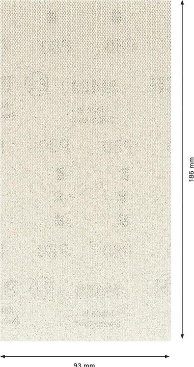 Image du produit Bosch Professional Zubehör Filet de ponçage pour ponceuse orbitale EXPERT M480 non perforé grain 80 (L x l) 186 mm 93 10 pcs. (80)