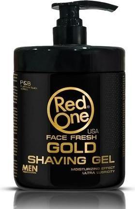 Produktbild RedOne Gold Rasiergel 1000ml Transparent Männer Ideal für Konturen (1000 ml, Rasiergel)