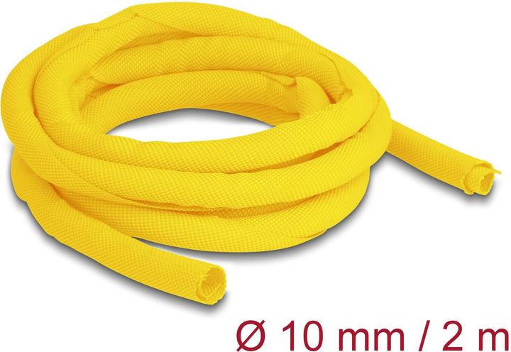 Produktbild Delock Kabelschlauch selbstschliessend 2 m x 10 mm Gelb (Kabelschlauch, 200 cm)