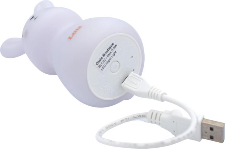 Image du produit Olala Boutique Olala veilleuse LED MICRO-USB - Lapin, Blanc