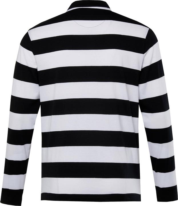 Produktbild Men+ Poloshirt, Langarm, Ringel, Rückendruck (5XL)
