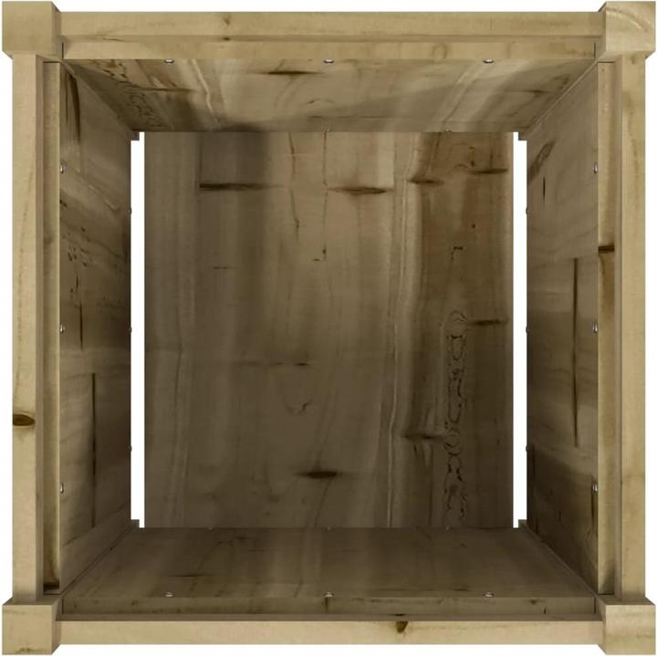 Image du produit vidaXL Bac à plantes 50x50x50 cm pin massif,Matériau