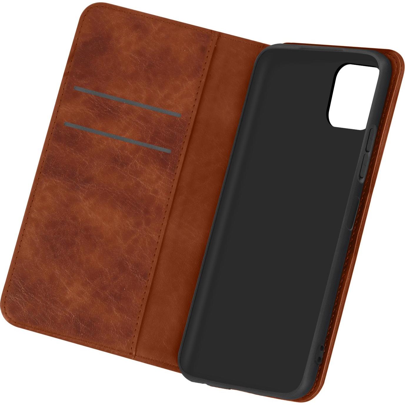 Avizar Crazy Series (Samsung Galaxy A22 5G), Smartphone Hülle, Braun