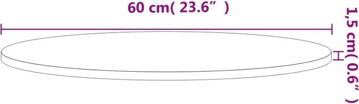 Actual product image VidaXL Gillian (Ø 60 x 1.5 cm)