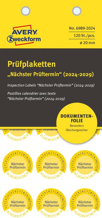 Actual product image Avery Test badges