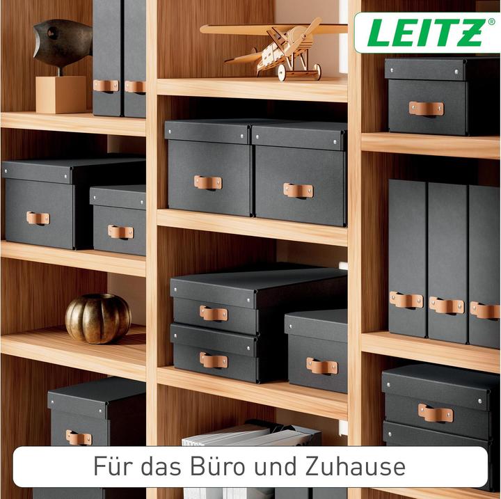 Produktbild Leitz Archivbox Puro Recyclingkarton Mittelgross und Flach mit Deckel (A5)