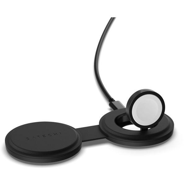 Produktbild Satechi OntheGo 2-in-1 Wireless Charger mit Qi2 (15 W)
