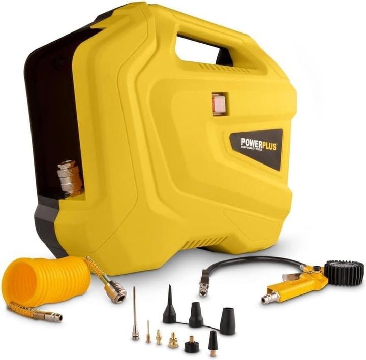 Actual product image Powerplus Compressor 1100W + 11acc (8 bar)