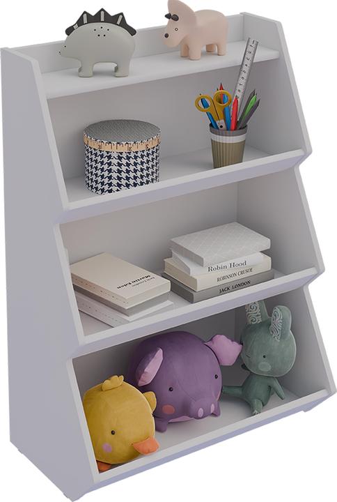 Produktbild VCM Holzregal stehend | platzsparendes Kinder Regal | Masse: H. 160 x B. 103 x T. 23 cm | (63 x 35 x 89 cm)