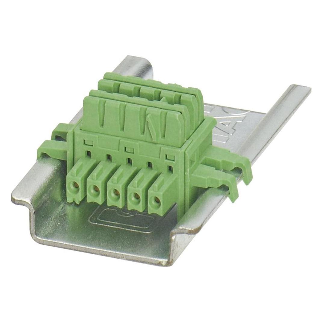 Phoenix Contact Montagerail bus connector MINI MCR, Kabels + Stekkers, Groen