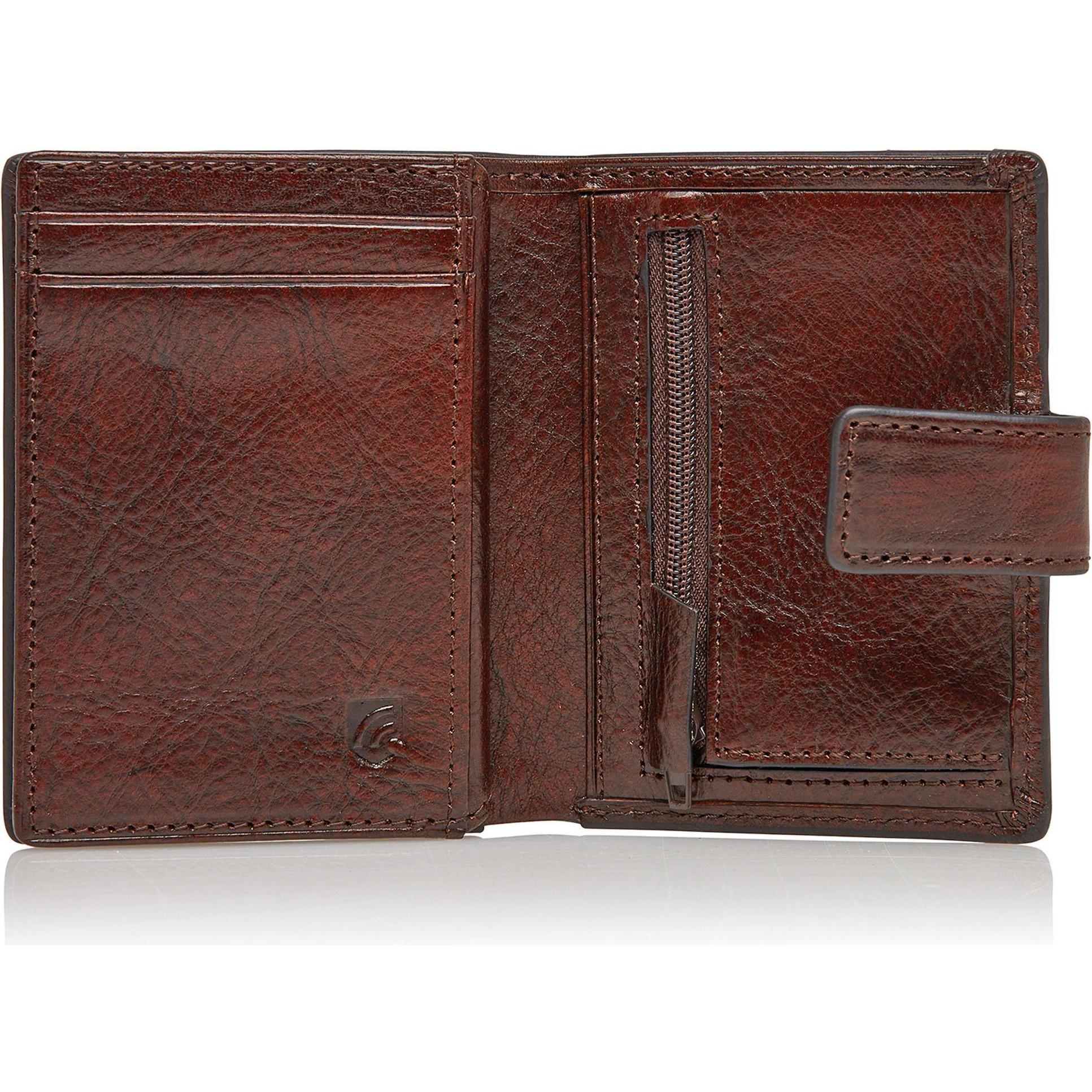 Thumbnail - Castelijn & Beerens, Herren, Portemonnaie, Rien Geldbörse RFID Leder 8 cm, Braun