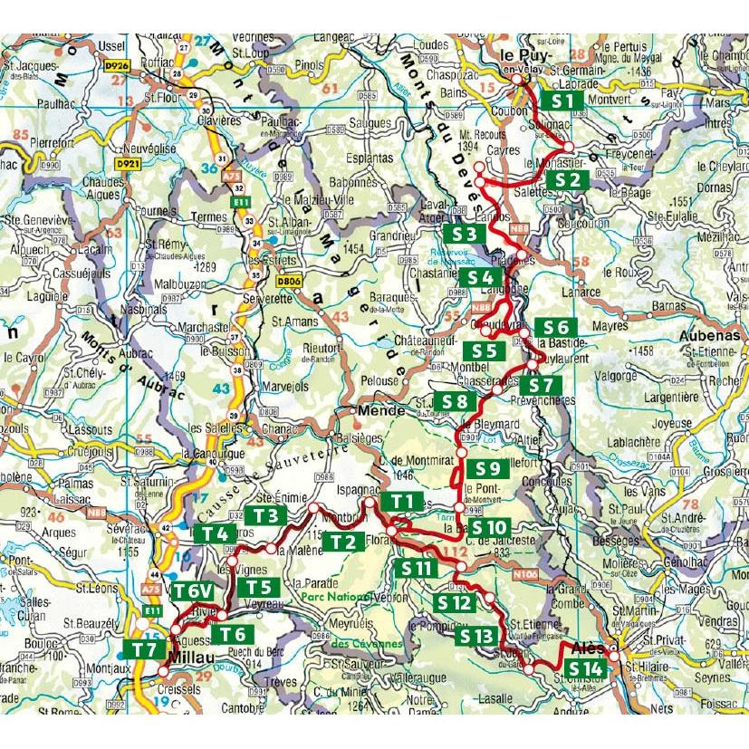 Thumbnail - Cevennen: Stevensonweg GR 70, Ratgeber von Albrecht Ritter