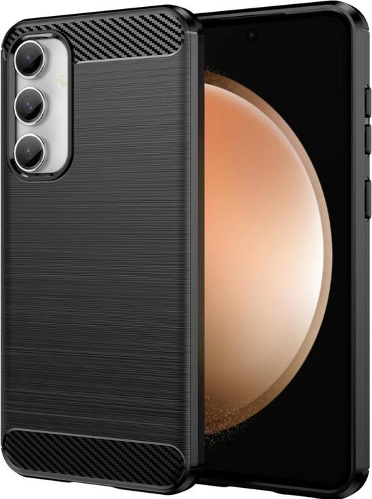 Screenguard Samsung Galaxy S23 FE Case Carbon Brushed Soft TPU (Samsung Galaxy S23 FE)