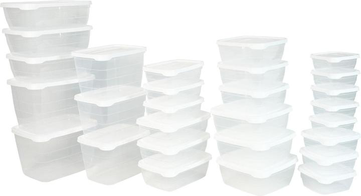 Hobby 28-tlg. Frischhaltedosen-Set Vorratsdosen Meal-Prep-Dosen Gefrierdosen (0.25 l)