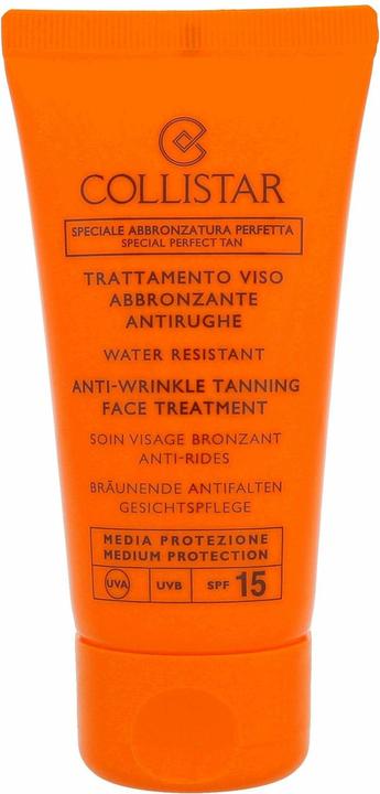 Produktbild Collistar Anti-Wrinkle Tanning Face Treatment Spf 15 (Sonnencreme Gesicht, SPF 15, 50 ml)