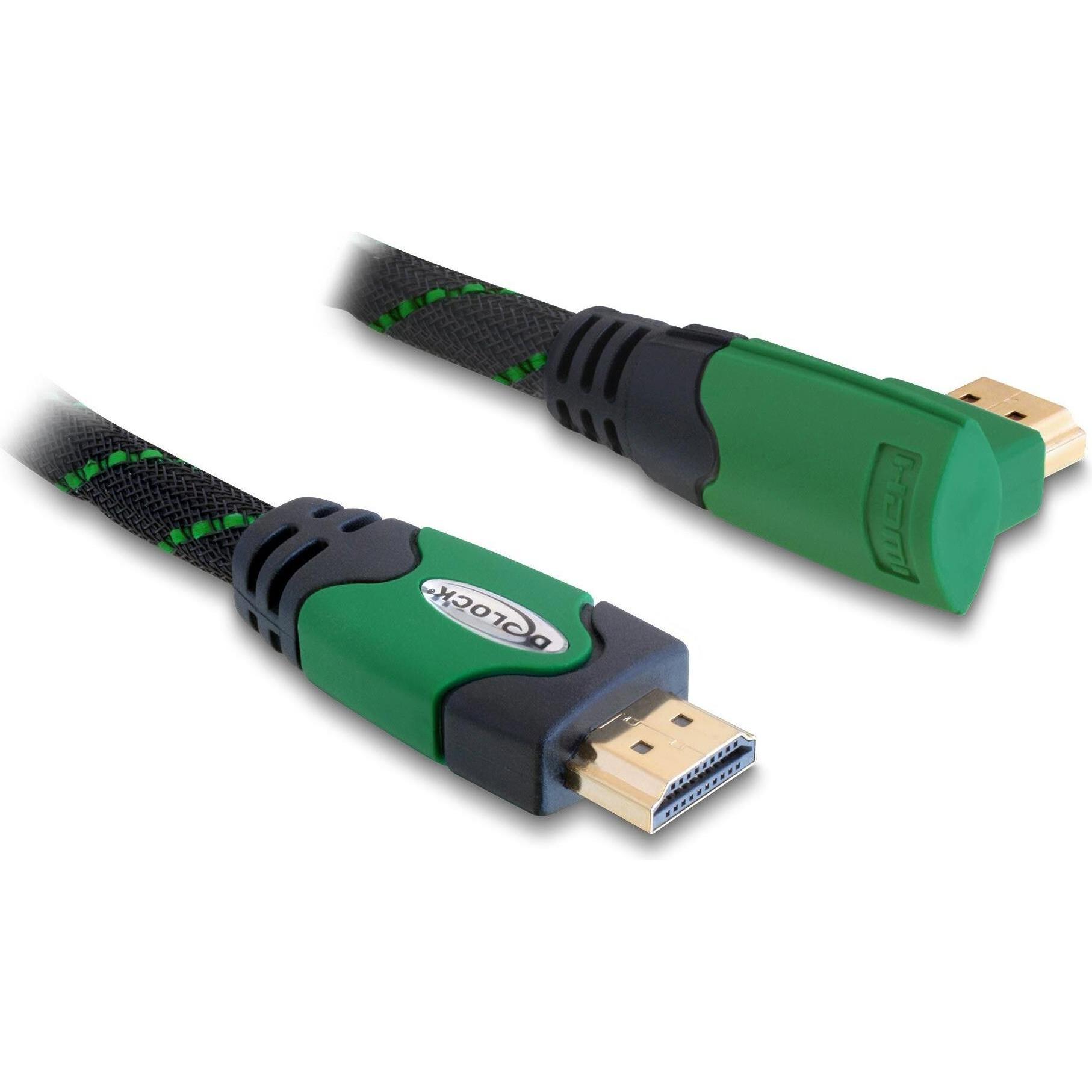 Delock HDMI (Typ A) — HDMI (Typ A) (2 m, HDMI), Video Kabel
